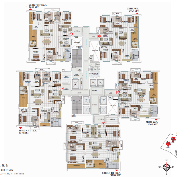 Tower 1 floor plan